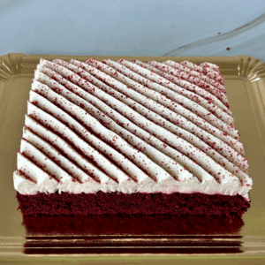Tarta red velvet formato plancha